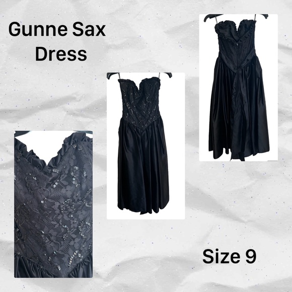 Gunne Sax Prom Dress Size 9 - Picture 2 of 11